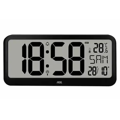 [881576] ADE ALARMKLOK DIGITAAL XXL RADIOGESTUURD ZWART (IN.4AA)