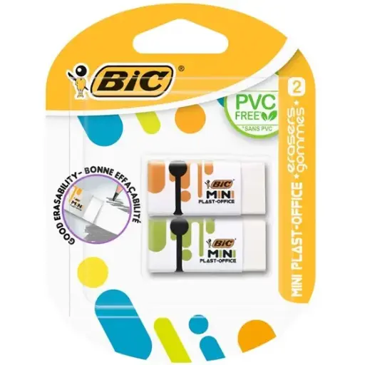 [884023] BIC GOM MINI PLAST-OFFICE S/2