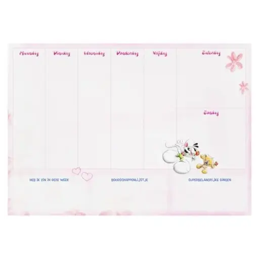 [886372] DIDDL WEEKPLANNER NOTITIEPAD A4