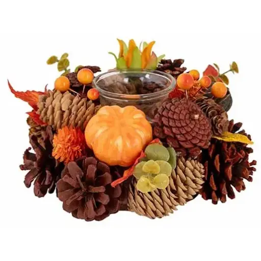 [886809] CO&TR THEELICHTHOUDER HERFSTSTUK D18XH8CM