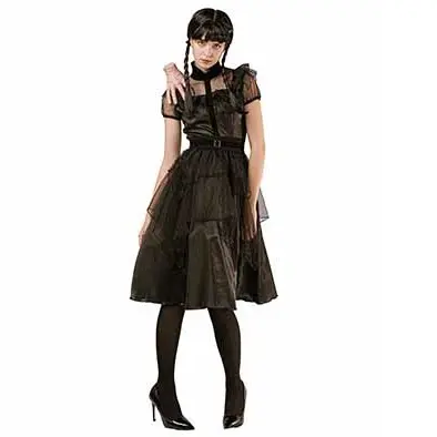 [887056] CO&TR HALLO. KOSTUUM RAVEN PROM DRESS ADULT ONESIZE